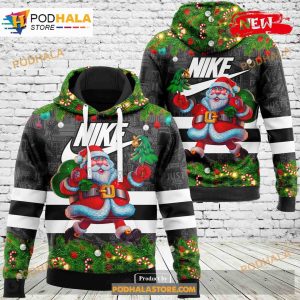 Nike Santa Claus Give Gifts Fashion Luxury US 3D Hoodie Sweatshirt