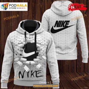 Nike White Wall Fell Design Hot Luxury Design 3D Hoodie Sweatshirt