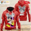 Nike and Mickey Couple Red Fashion Luxury US 3D Hoodie Sweatshirt