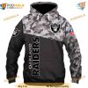 Oakland Raiders Military NFL Hoodie 3D