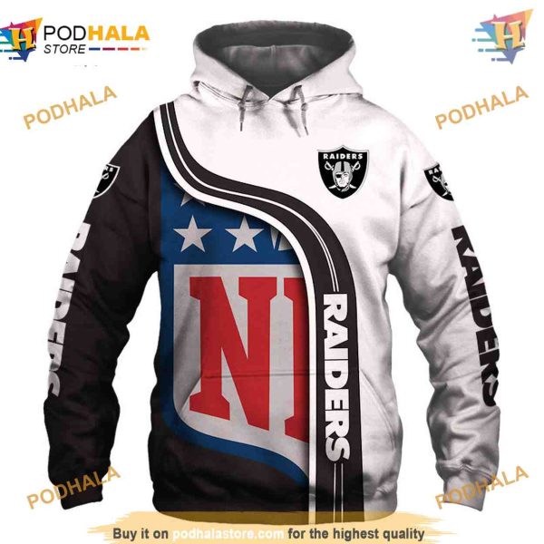 Oakland Raiders NFL Hoodie 3D