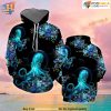 Octopus Flower All Over Printed 3D Hoodie Sweatshirt