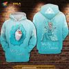 Olaf Elsa Frozen Winter Is Coming All Over Print Disney 3D Hoodie Sweatshirt