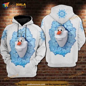 Olaf Frozen All Over Print Disney 3D Hoodie Sweatshirt