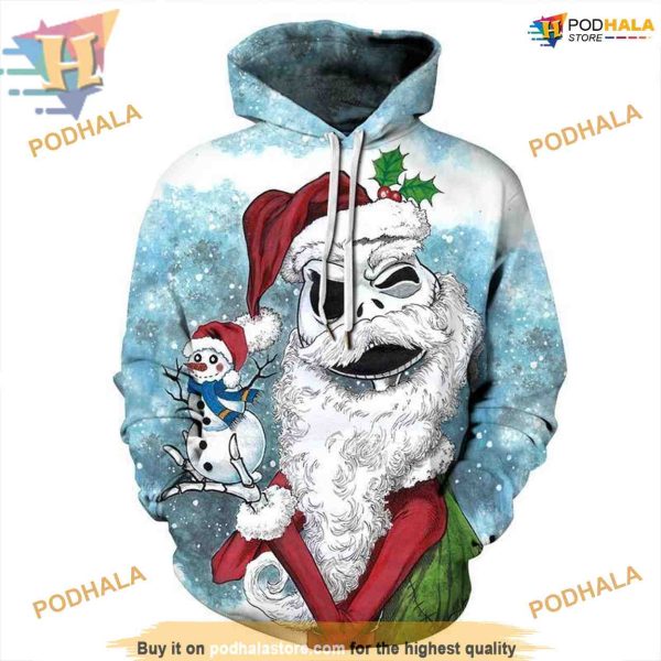 Old Snowman Xmas 3D Hoodie