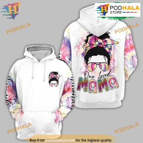 One Loved Mama All Over Printed 3D Hoodie Sweatshirt