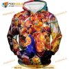 One Piece All Favourite Characters Over Print 3D Hoodie Sweatshirt