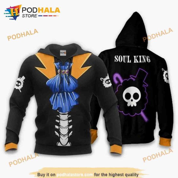 One Piece Brook Soul King Anime Manga 3D Hoodie Sweatshirt