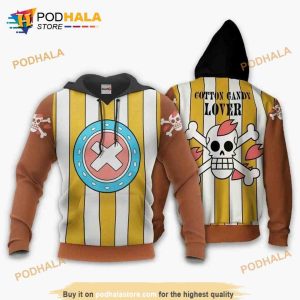 One Piece Chopper Candy Lover Anime Manga 3D Hoodie Sweatshirt