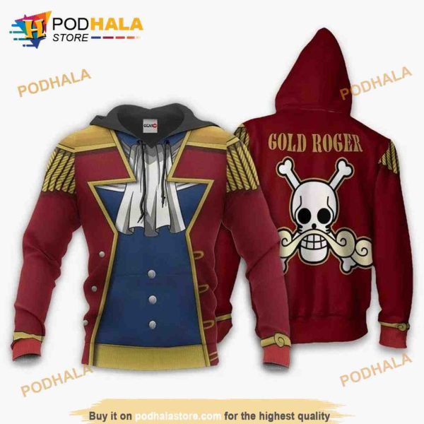 One Piece Gol D. Roger Anime Manga 3D Hoodie Sweatshirt