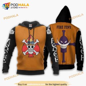 One Piece Portgas D Ace Fire Fist Anime Manga 3D Hoodie Sweatshirt