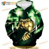 One Piece Straw Hat Swordsman Demon Roronoa Zoro Over Print 3D Hoodie