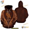 Owl Animal Leather Brown Unisex Print All 3D Christmas Hoodie