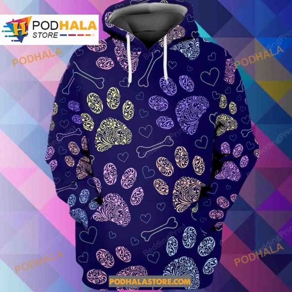 Paw Print Sweatshirt 3D Hoodie