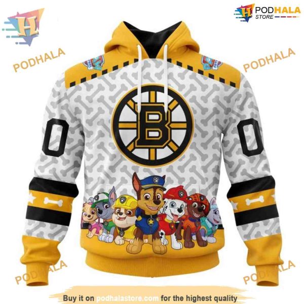 PawPatrol Special Design NHL Boston Bruins Hoodie 3D