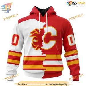 Personalize 2023 Home Mix Away NHL Calgary Flames Hoodie 3D