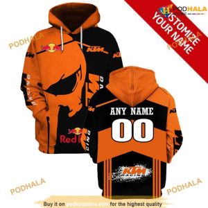 Personalized Bomber Skull KTM Racing Funny Christmas 3D Gift