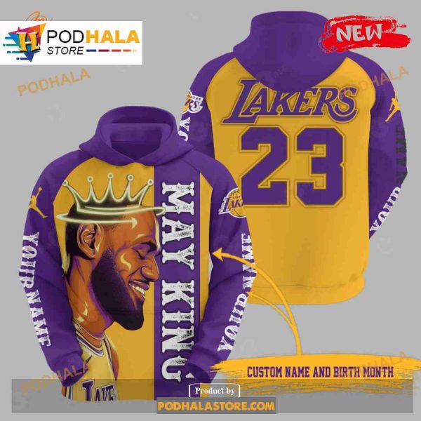 Personalized LeBron James 23 Los Angeles Lakers Hot Design For Fans Hoodie Sweatshirt 3D