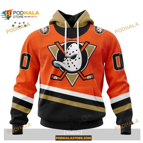 Personalized NHL Anaheim Ducks Special Reverse Retro Redesign Hoodie 3D