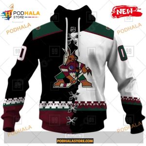 Personalized NHL Arizona Coyotes Mix Color Jersey 2023 Shirt Hoodie 3D