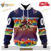 Personalized NHL Arizona Coyotes Puzzle Game Gradients Full Color Shirt Hoodie 3D