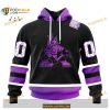 Personalized NHL Arizona Coyotes Special Black Hockey Fights Cancer Shirt Hoodie 3D