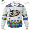 Personalized NHL Autism Awareness Mighty Ducks Hoodie 3D Design