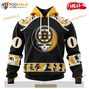 Personalized NHL Boston Bruins Grateful Dead Design Shirt 3D Hoodie