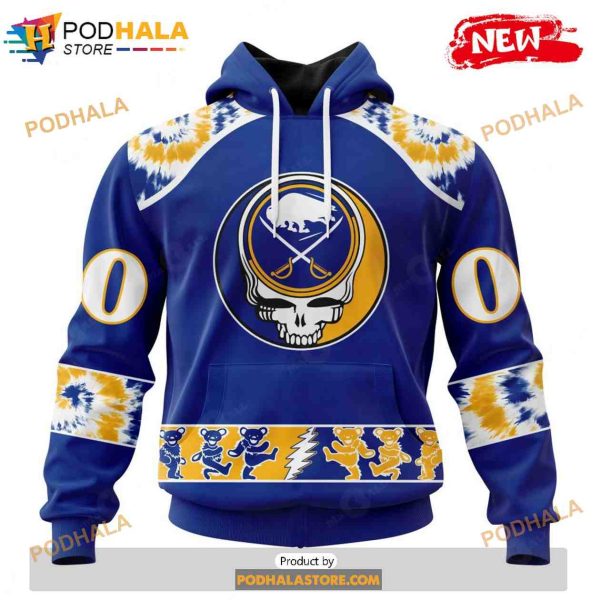 Personalized NHL Buffalo Sabres Grateful Dead Design Shirt 3D Hoodie