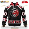 Personalized NHL Carolina Hurricanes Grateful Dead Design Shirt 3D Hoodie