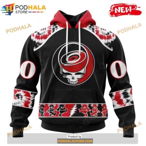 Personalized NHL Carolina Hurricanes Grateful Dead Design Shirt 3D Hoodie