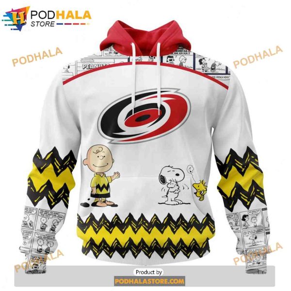 Personalized NHL Carolina Hurricanes Peanuts Snoopy Design Shirt 3D Hoodie