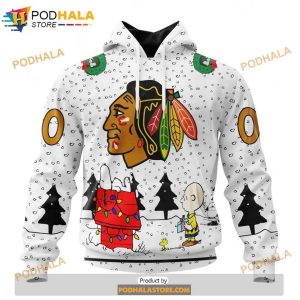 Personalized NHL Chicago Blackhawks Peanuts Snoopy Design Shirt 3D Hoodie