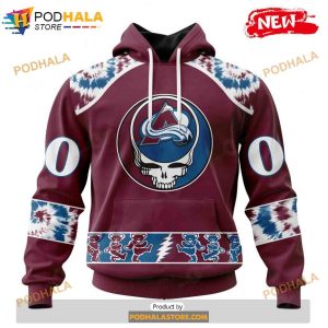 Personalized NHL Colorado Avalanche Grateful Dead Design Shirt 3D Hoodie