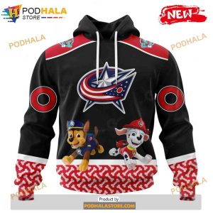 Personalized NHL Columbus Blue Jackets Paw Patrol Design Shirt 3D Hoodie