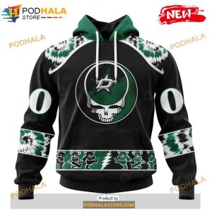 Personalized NHL Dallas Stars Grateful Dead Design Shirt 3D Hoodie