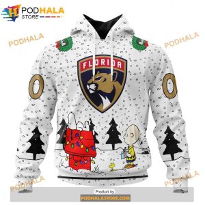 Personalized NHL Florida Panthers Peanuts Snoopy Design Shirt 3D Hoodie