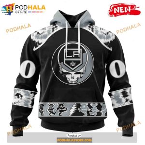 Personalized NHL Los Angeles Kings Grateful Dead Design Shirt 3D Hoodie