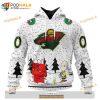 Personalized NHL Minnesota Wild Peanuts Snoopy Design Shirt 3D Hoodie