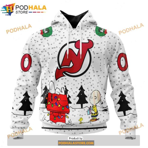 Personalized NHL New Jersey Devils Peanuts Snoopy Design Shirt 3D Hoodie Gift