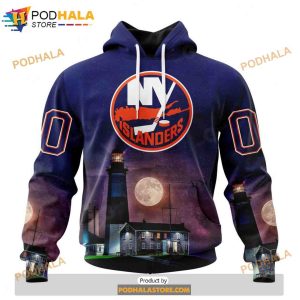 Personalized NHL New York Islanders Design With Montauk Point Lighthouse Shirt 3D Hoodie