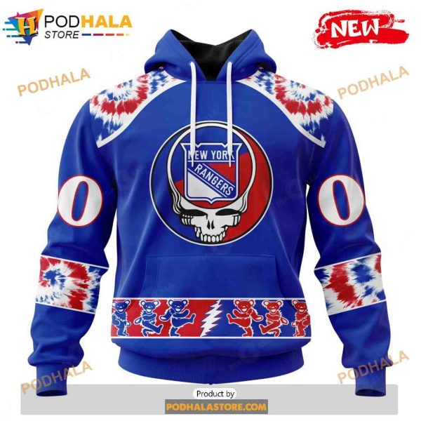 Personalized NHL New York Islanders Grateful Dead Design Shirt 3D Hoodie