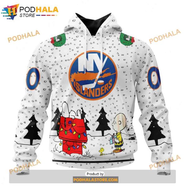 Personalized NHL New York Islanders Peanuts Snoopy Design Shirt 3D Hoodie