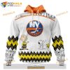 Personalized NHL New York Islanders Peanuts Snoopy Design Shirt 3D Hoodie Gift