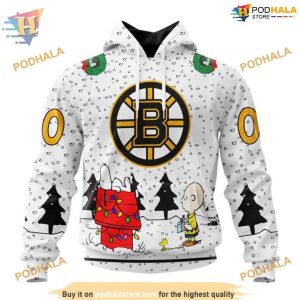 Personalized NHL Peanuts Themed Boston Bruins Hoodie 3D