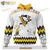 Personalized NHL Pittsburgh Penguins Peanuts Snoopy Design Shirt 3D Hoodie Gift