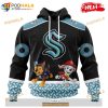 Personalized NHL Seattle Kraken Paw Patrol Design Shirt 3D Hoodie