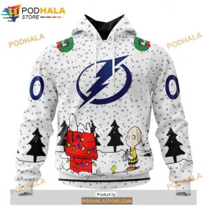 Personalized NHL Tampa Bay Lightning Peanuts Snoopy Design Shirt 3D Hoodie