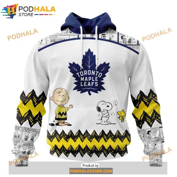 Personalized NHL Toronto Maple Leafs Peanuts Snoopy Design Shirt 3D Hoodie Gift