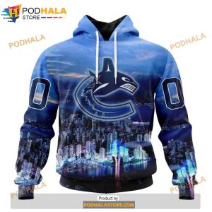 Personalized NHL Vancouver Canucks Design With City Skyline Shirt 3D Hoodie